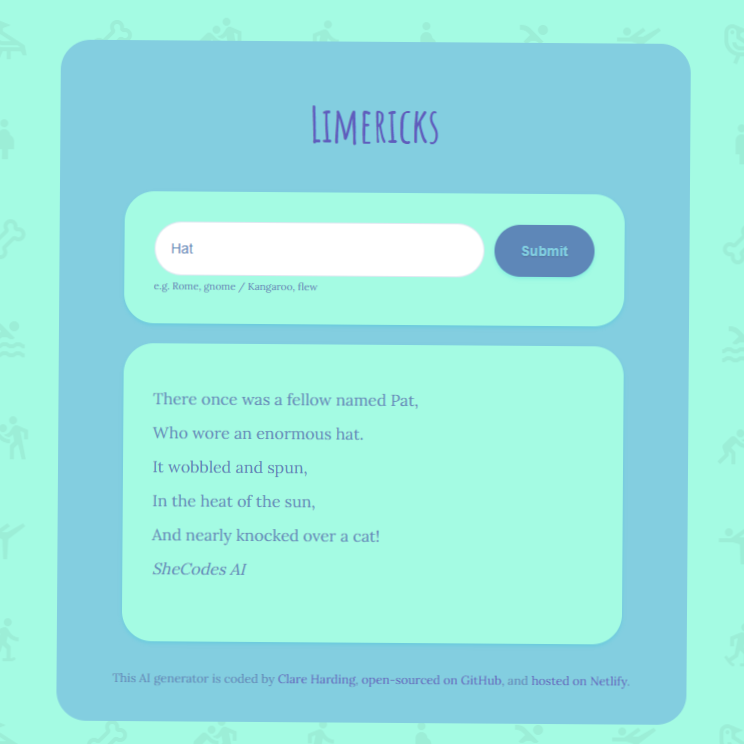AI Limerick Generator Preview